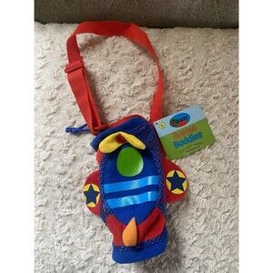 NWT Sozzy Kids Water Bottle Carrier Boys Airplane